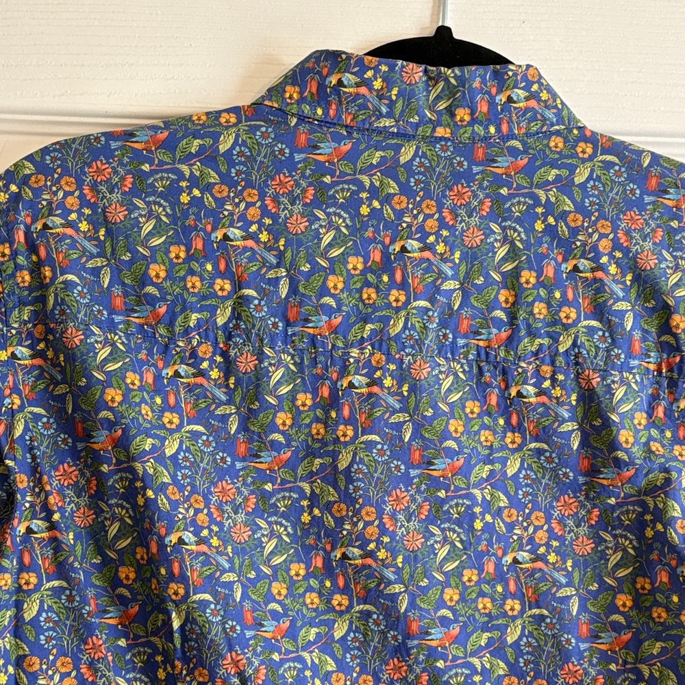 J. Crew Blue Floral Liberty Fabric Button-Up - Picture 5 of 6